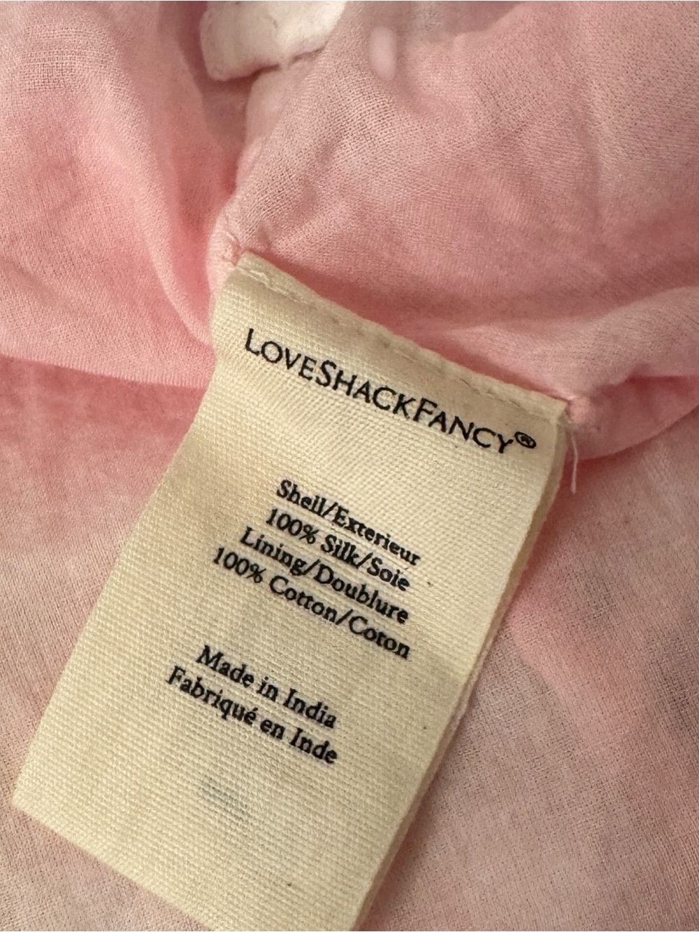 LoveShackFancy Desra Silk Mini Dress Candyland Hand Dye - Picture 10 of 10